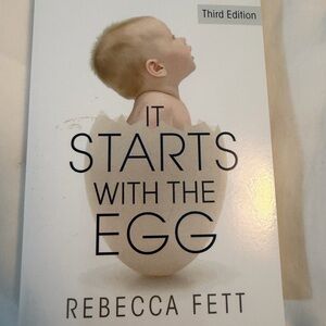 It Starts With The Egg - White Paperback Back Cover